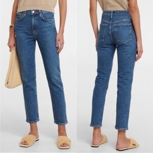 Agolde- Merrel Mid Rise Slim Mid Wash Ankle Cropped Jeans in Spellbound Size 29